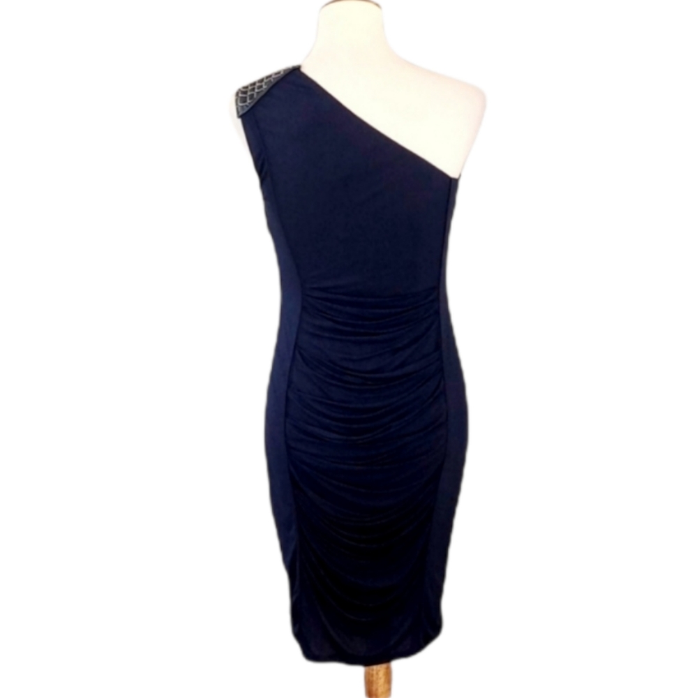 Yigal Azrouel One Shoulder Quilted Chain Dress 4 - Picture 8 of 11